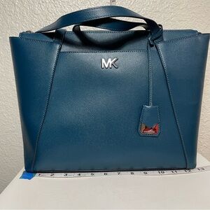 Michael Kors Maddie Crossgrain Leather East West Tote